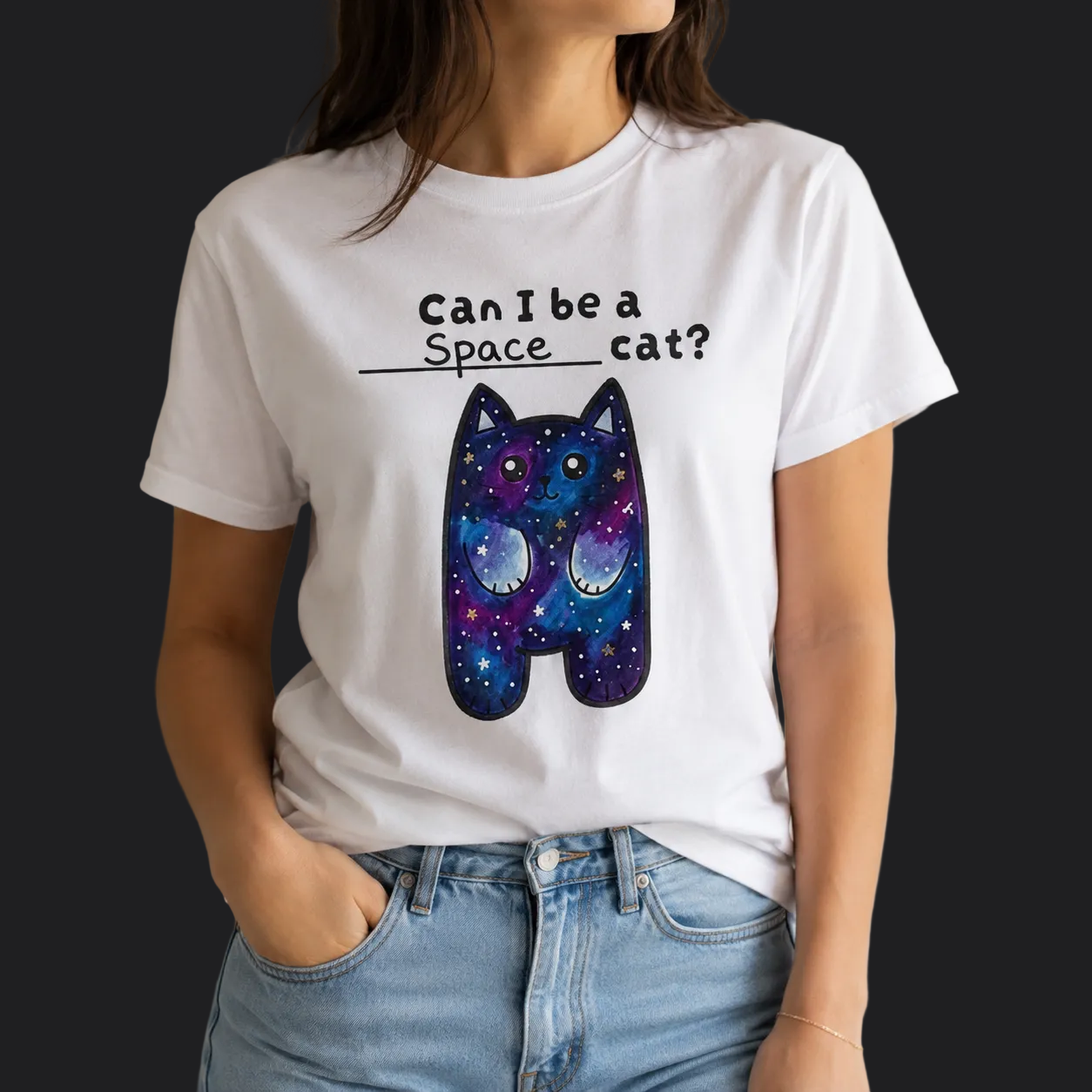 Can I Be a ____ Cat? – DIY Coloring Tee